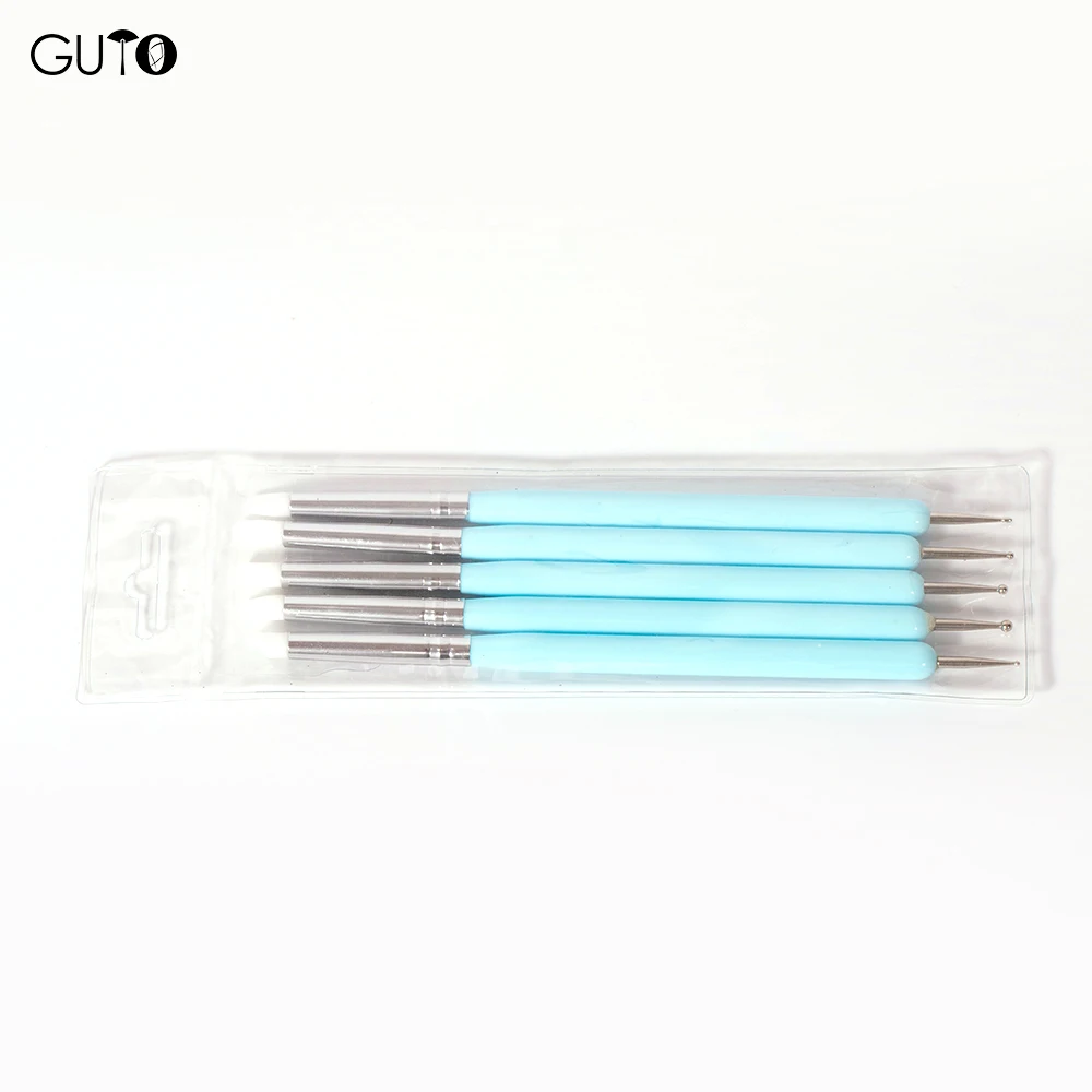 GUYO Blue Color Nail Art Dotting Picker Pick Wax Pen