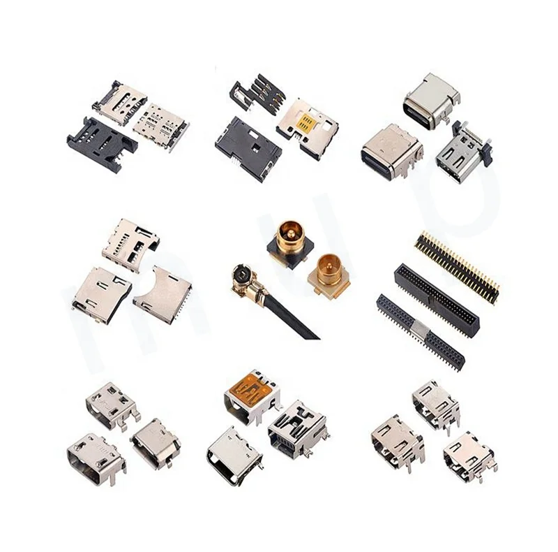 MUP 2 PIN SMT smart card connector holder pcb solder terminal electrical conn for mobile phone pos best sell in Israel India