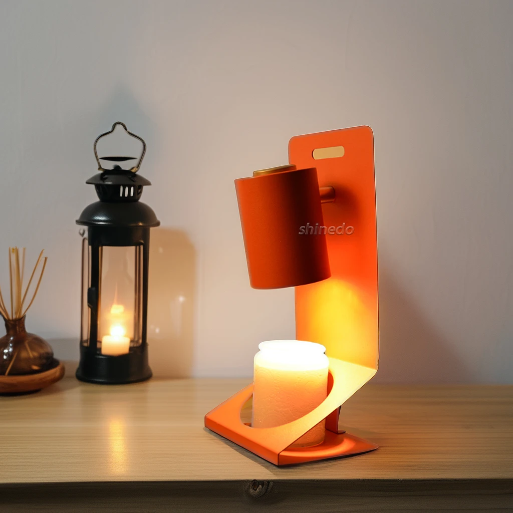 Home Decor Vintage Electric Candle Melter Wax Burner Table Lamp Light Aromatherapy Metal Dimmable Scented Candle Warmer Lamp
