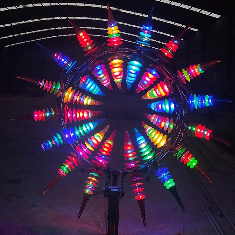 Fandiluo Abstract Modern Garden Large Stainless Steel Outdoor Metal Wind Kinetic Sculpture