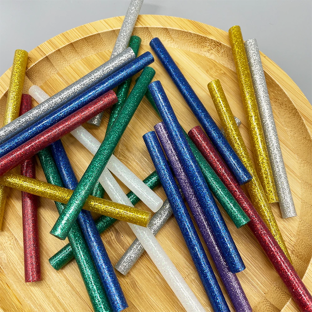 Factory supply bag packed transparent hot melt glue stick with printed header