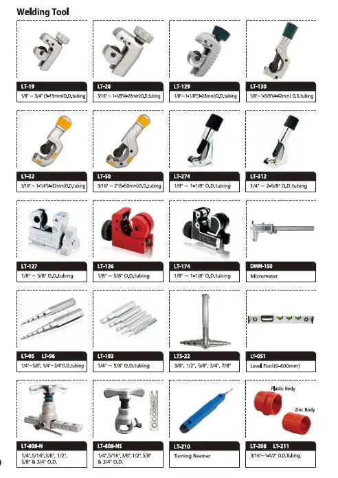 Refrigerator tools Copper Aluminium Tube Cutter mini hand pipe cutting tool ZR-50