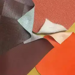 Well-known Taiwan factory High Quality B Grade PVC Artificial Leather Stock Lot