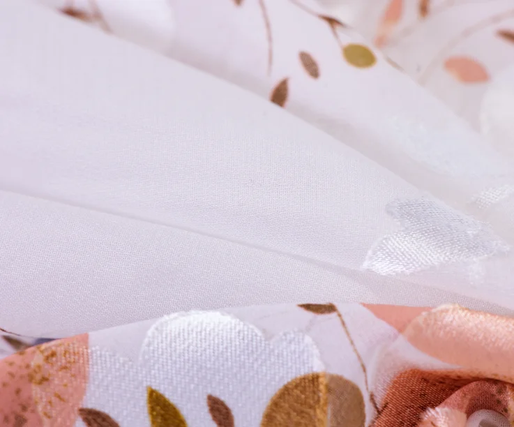 Manufacturer Wholesale Multicolor Pure Custom Printing Nylon Viscose Burnout Satin Skin Care Natural Fabric For Dress Garment