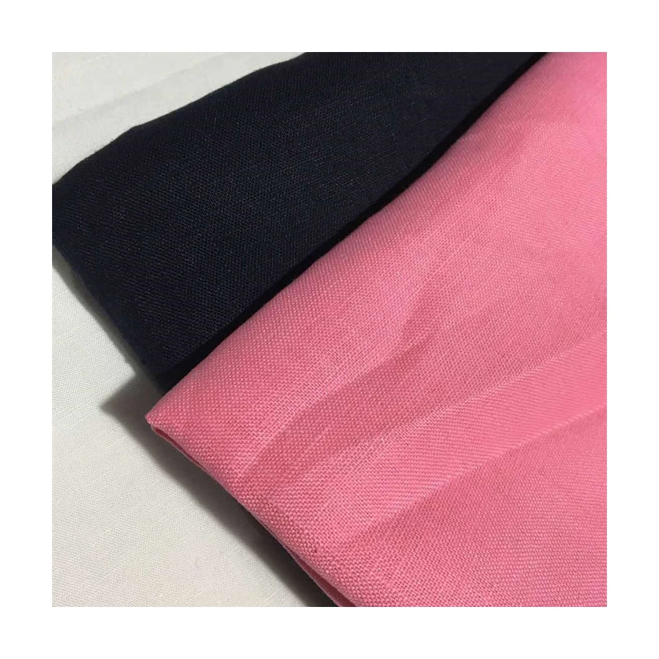 High Quality And Low Price Pure Color Soft And Comfortable Linen Fabric 100% Linen