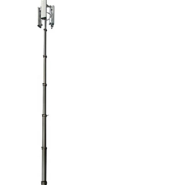 heavy duty telescopic antenna mast in telecommunication tower
