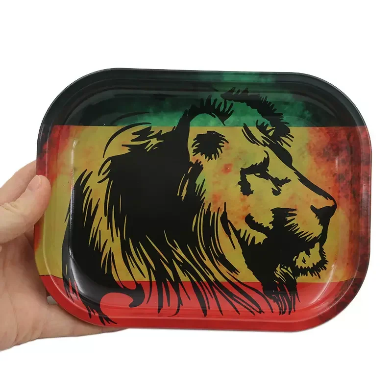 Hot Sale Cheap Price Customized Logo Wholesale Metal Colorful Smoking Tobacco Rolling tray Custom Rolling Tray