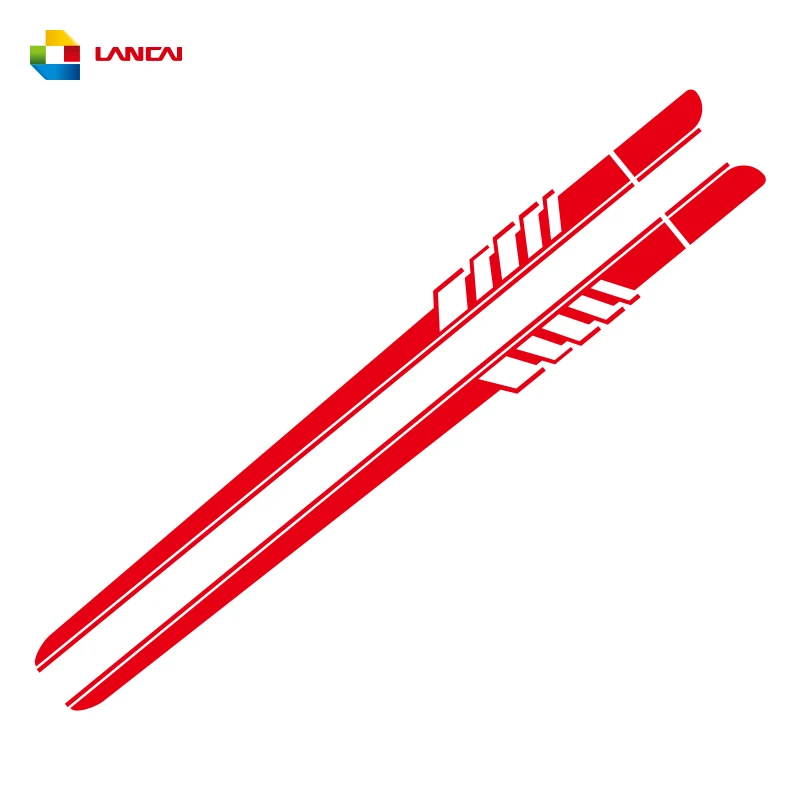 Wrap racing stripes vinyl film body door accessories auto decals car side stickers