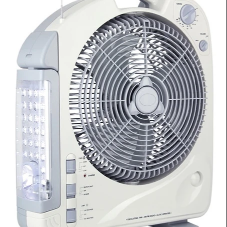 teyoza ac/dc portable rechargeable Battery powered box fan solar power with radio and