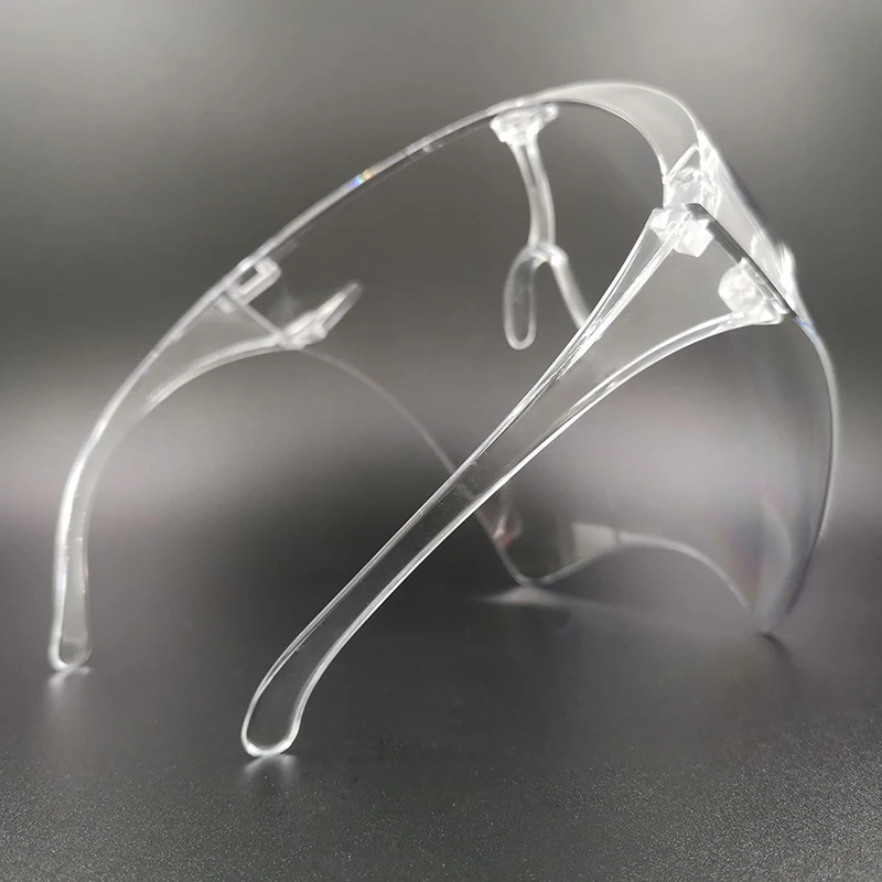 
Multicolor Comfortable Transparent Anti Spittle Dust Reusable Protective Visor Plastic polycarbonate Face Shield Glasses 