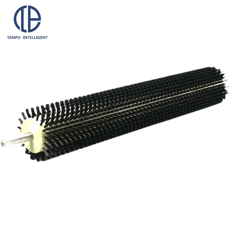 Water-cooled Glass Machine Cleaning Machine Roller Brush Soft Nylon Bristle Cylinder Brush Glass Cleaning Brush Roller
