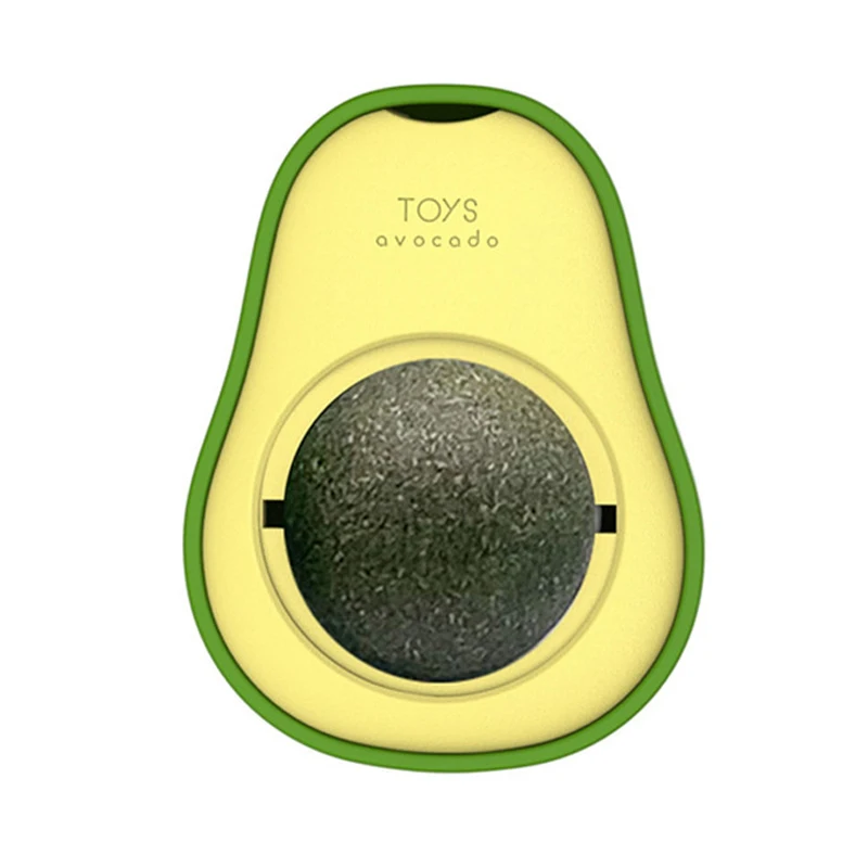 Avocado Natural Catnip Ball Edible Licking Balls Snack Healthy Refillable Pet Mint Toys For Cats