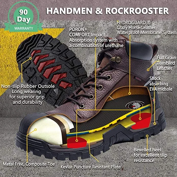 Non-Slip Puncture Resistant Anti-Static Safety EH Working Shoes with Rubber Outsole