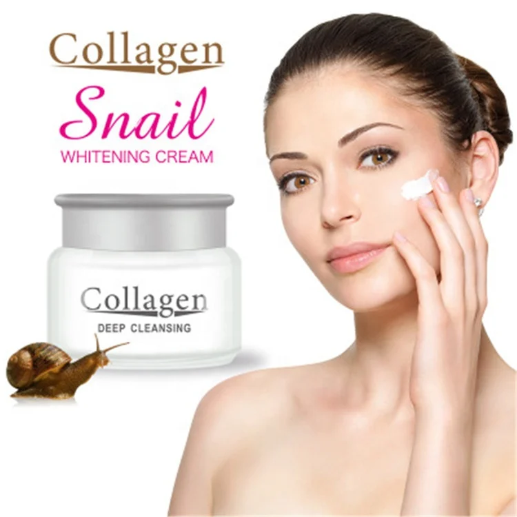 Free Sample Skin Care Collagen brightening Moisturizing Snail Extract Whitening Cream