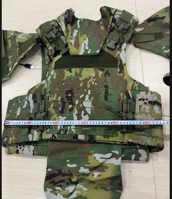 Outdoor Full Molle System Camo Armored Vest Quick Release 1000d Camouflage Full Protective Combat Tactical Vest With Plate