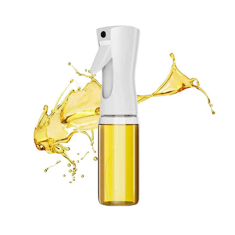 Custom Logo Empty Refillable 200ml Air Fryer Cooking Kitchen BBQ glass Edible Olive Oil Dispenser Mister Spray Bottle