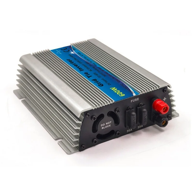 600W Solar Grid Tie Inverter MPPT Pure Sine Wave 10.5-28V or 22-60VDC to 110V or 230VAC Inverters for Solar Panel