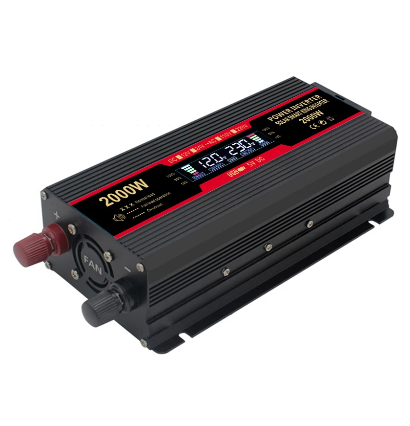2600W Inversor12V 220V солнечный инвертор Модифицированная синусоида автомобиля штепсельная вилка европейского стандарта конвертер адаптер питания