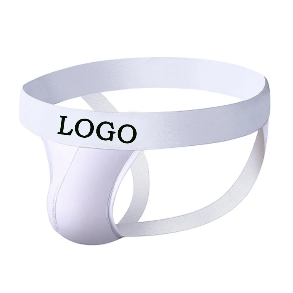 Custom logo cotton breathable mens sexy underwear thong jock strap underwear mens jockstrap