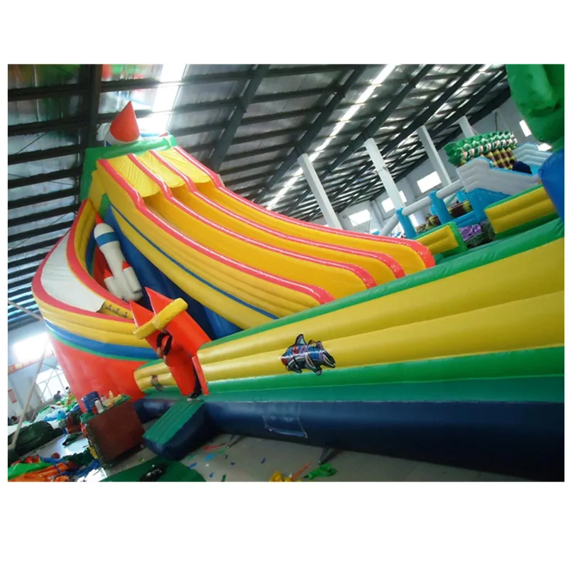 Crazy Inflatable Toboganes , Inflatable Dry Slide, Inflatable Slides With Bouncer