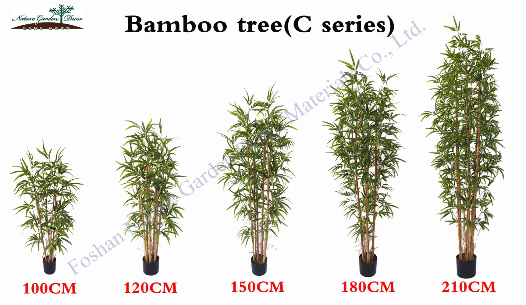 Large Indoor Showroom Artificial Trees Bamboo Leaves Plant