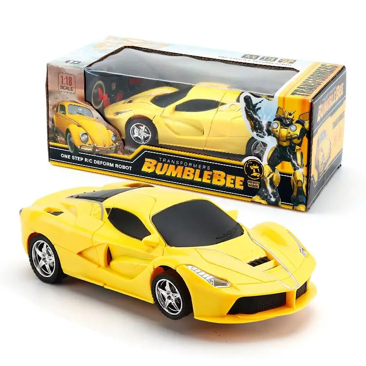 2021 New Popular Deformation Children Toys Super Deform One Key Deformation Transforming Radio control Robot Car toy