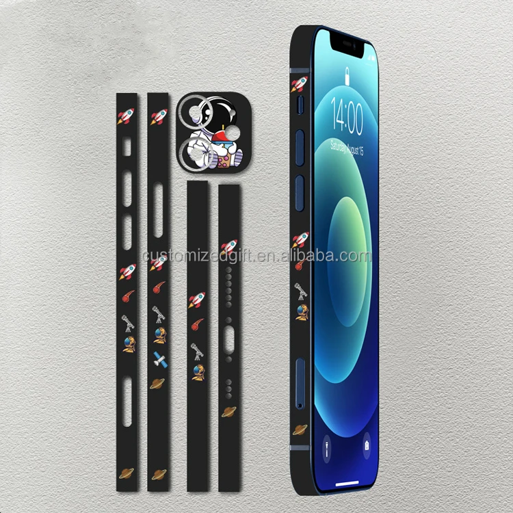 AntiScratch Mobile Phone Border Film for iphone13promax Frame Sticker Skin Wrap Protective TPU Lens Protect Cellphone Side Film