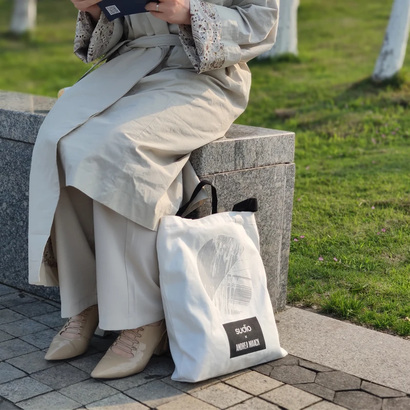 No Logo Eco Friendly Recycled Foldable Blank Simple Colorful Cotton Canvas Shopping Tote Bag