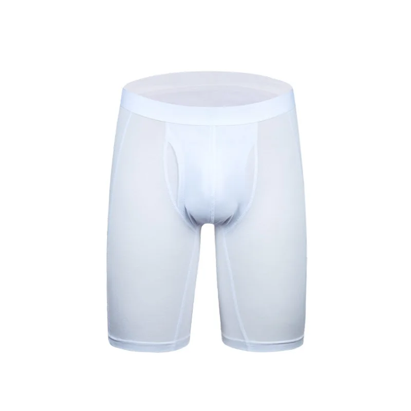 Hot Sale Pure Cotton Plain Dyed Stretch Custom Logo Breathable Underwear Boxer Plus Size Solid Color Shorts