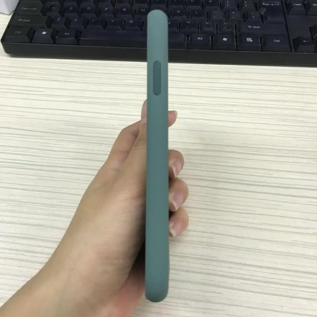  Оригинальный силиконовый чехол для iPhone противоударный мягкий с пользовательским
