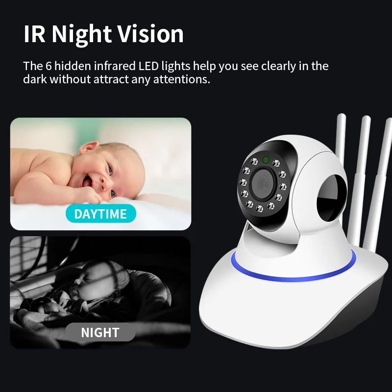 Vesafe 2mp Baby Cameras Security Wifi CCTV 1080P Two-way Audio HD Night Vision Ip Camara