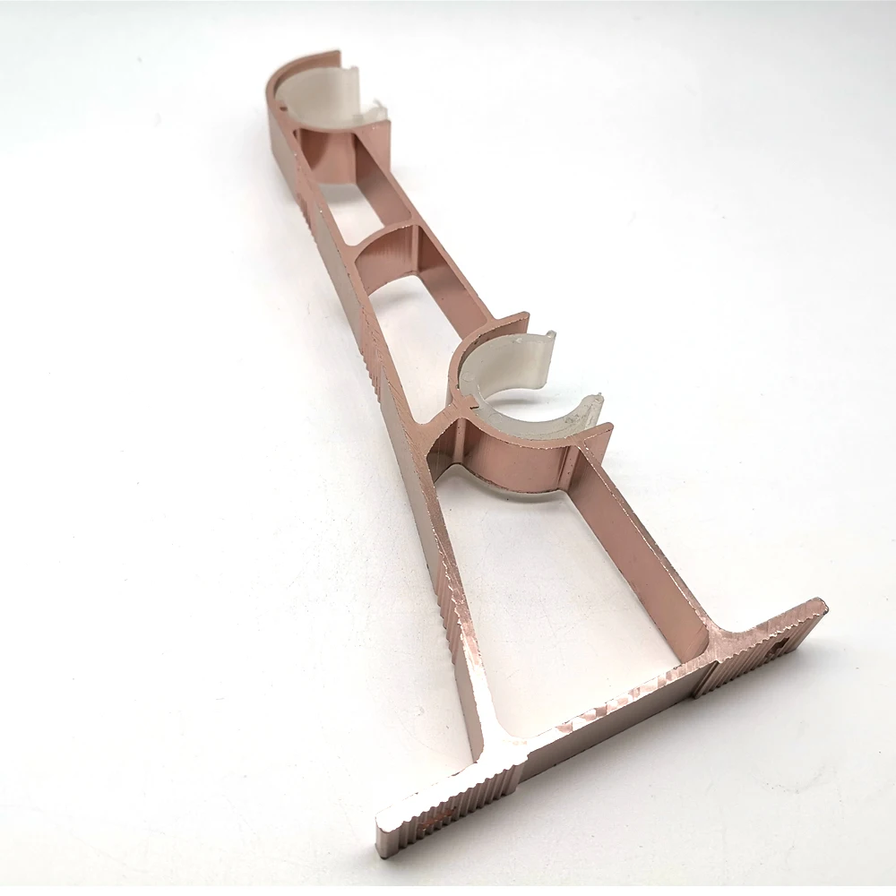 European fashion metal double curtain bracket aluminum curtain rod bracket