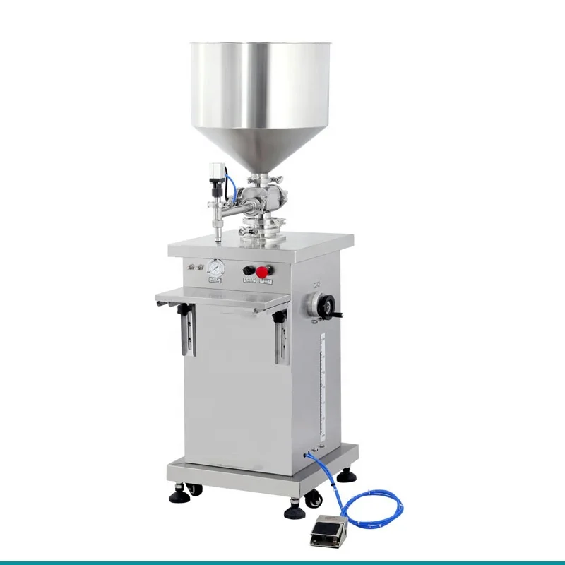 Pneumatic Vertical Liquid Sauce Paste Cream Filling Machine High Viscosity Fluid Liquid Filling Machine