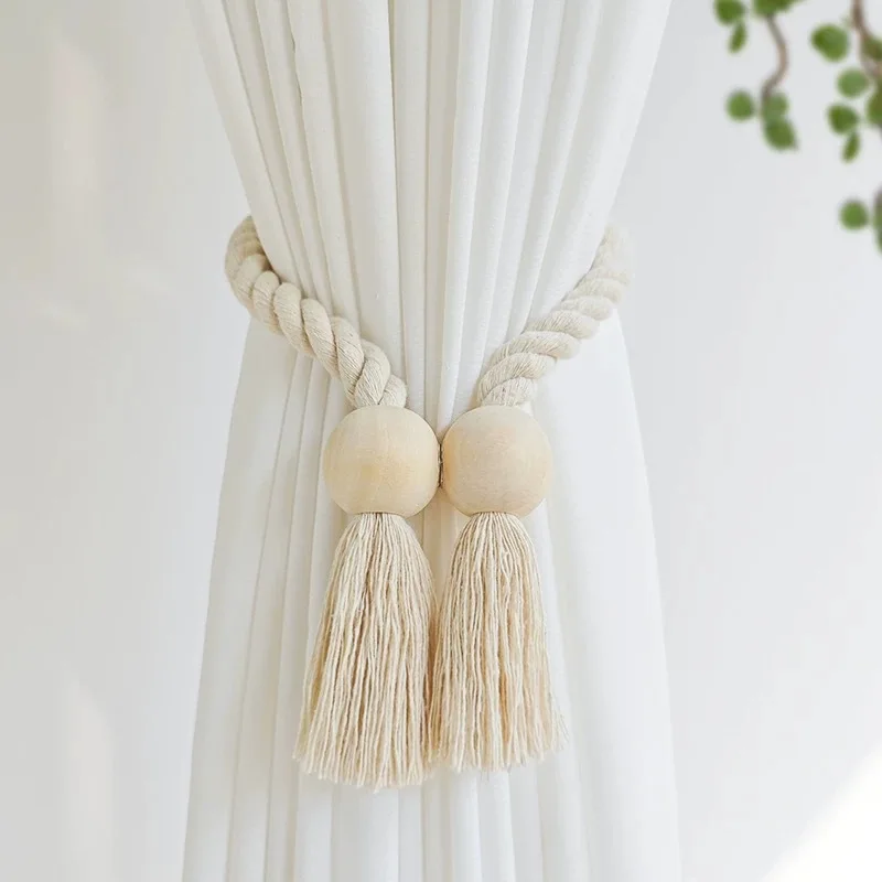 Flower Curtains Tiebacks Decor Holder Elastic Tiebacks Decorative Curtain for Home, Office, Living Room, Window Decoration