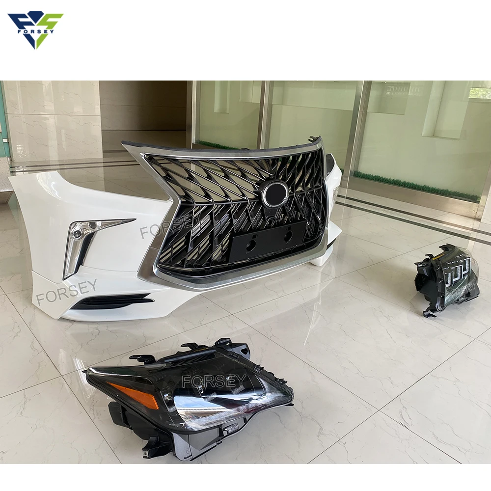 Front Bumper bodykit Lexus Lx 570 2012-2015 upgrade to 2018 T-rd body kits with headlight