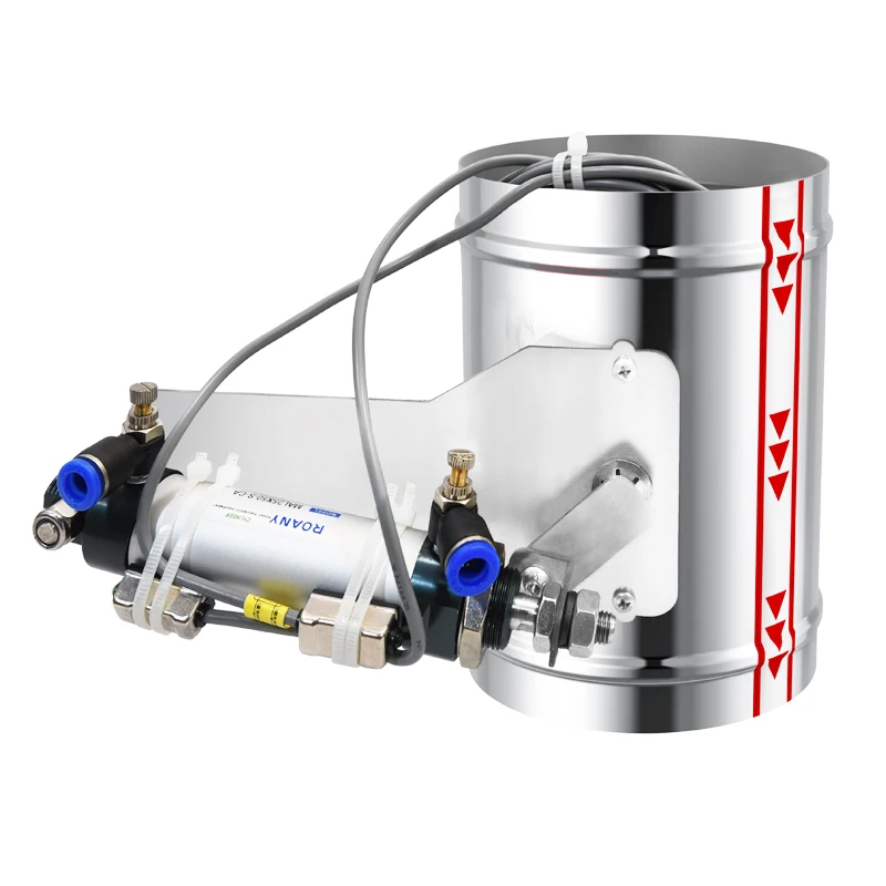 Stainless steel pneumatic valve with magnetic induction switch