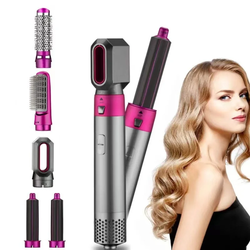 5-in-1 Hair Dryer,Hot Air Blower Styler  Volumizer 5 in 1 Hair Brush,Negative Ion Ceramic Blow Dryer Brush for Women Gift