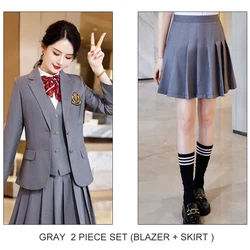 European and American style tuxedo school suit navy formal coat pant vest 3 piece school blazer clothes