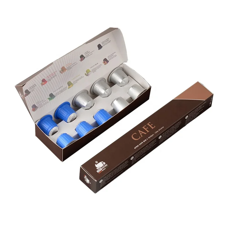 Hot sale coffee capsule packaging box custom coffee paper box coffee box