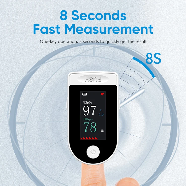 Good Quality TFT Digital Screen Fingertip PI Oximeter Blood Oxygen Oxigen Saturation Oxy Meter Pulse Oximeter
