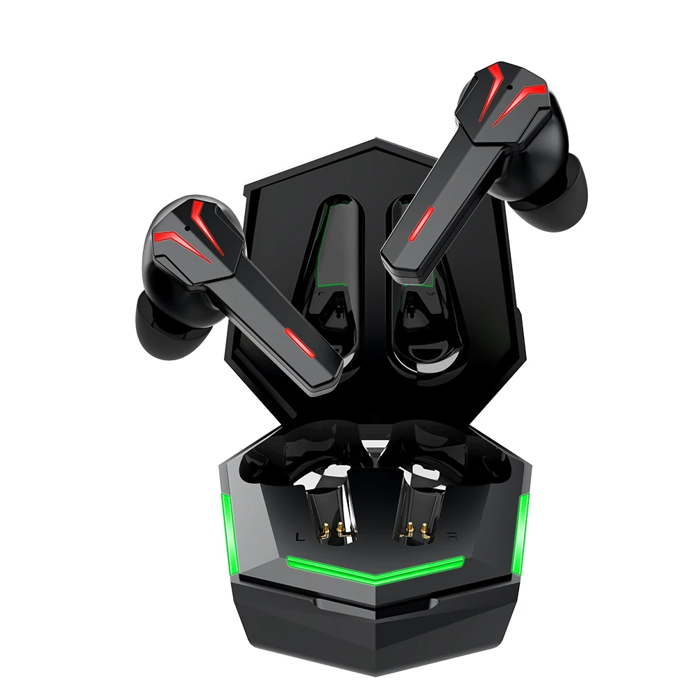 Игровые наушники с двойным режимом, настоящие беспроводные наушники, наушники-вкладыши с Bluetooth, стерео гарнитура TWS с басами