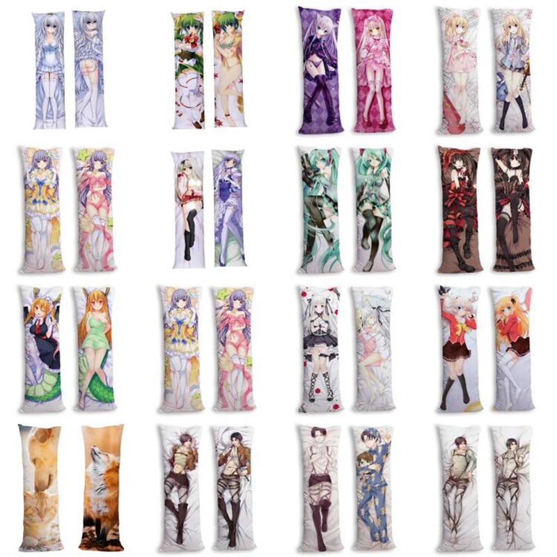 Наволочка с принтом аниме 40x100 см подушка для Otaku Dakimakura Japan 60x170 сублимационная Подушка dakimakura 60x180