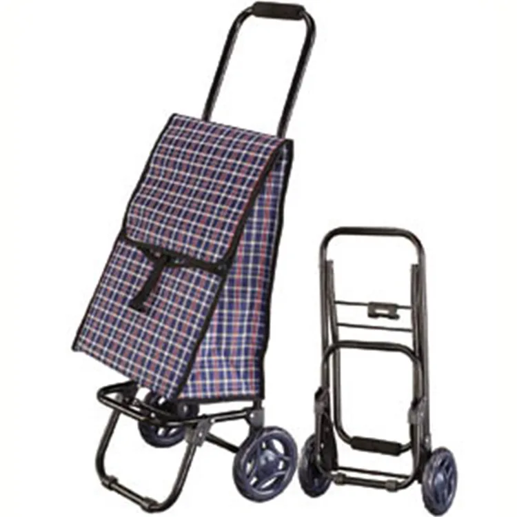 
Stair-climbing Shopping Small Luggage Hand-drawn Folding Trailer Home Portable Grocery Wheeled Trolley Cart Plastic 