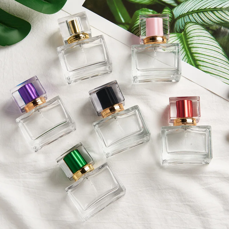 Perfumes Bottle Luxury Spray Perfume Bottle, Glass Dubai 2021 New Products Customized Perfume Packing Screen Printing Cosmetic