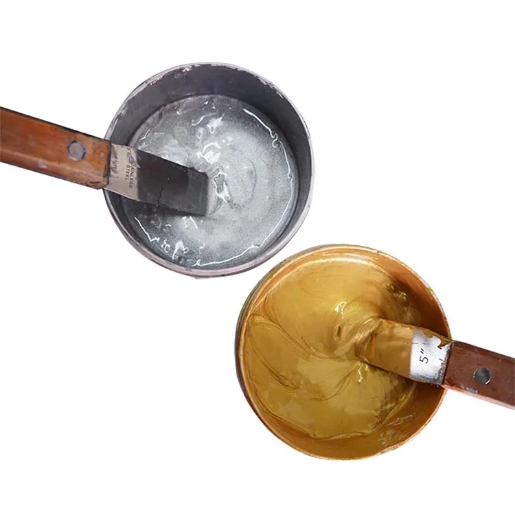 
Water base Garment Printing Screen Printing shiny gold foil rubber paste ink 