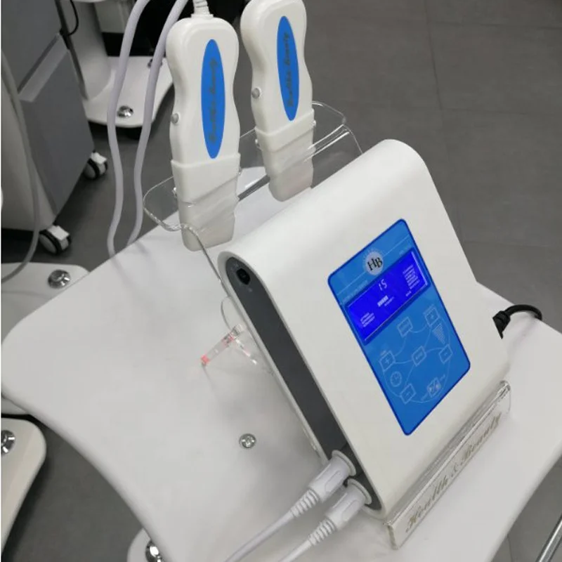 High quality face lift facial cleaner Double scrubber handle 2022 ultrasonic skin scrubber