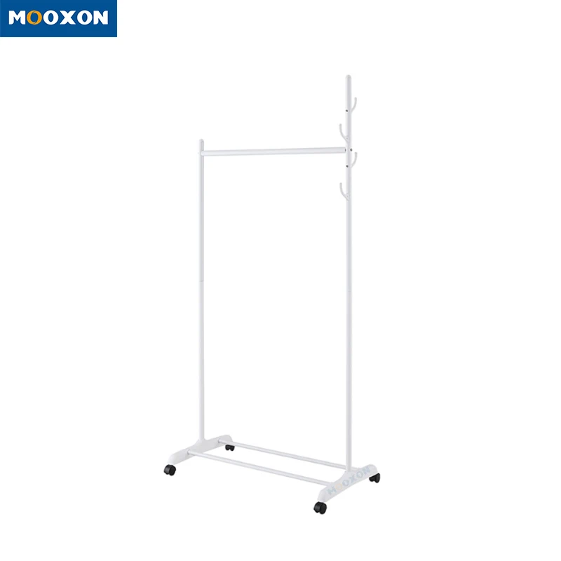 OEM Simple Trending Clothes Shelves Coat Closet Hat Hanging Organizer Rolling Cart Garments Cloth Drying Rack