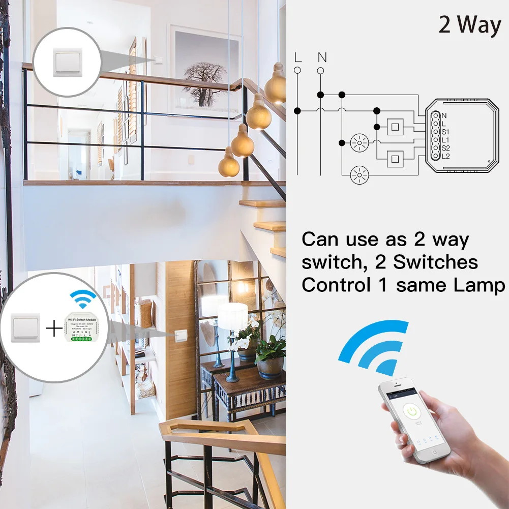  Смарт Wi-Fi пульт дистанционного управления Smartdust беспроводные релейные переключатели модуль чипа TUYA
