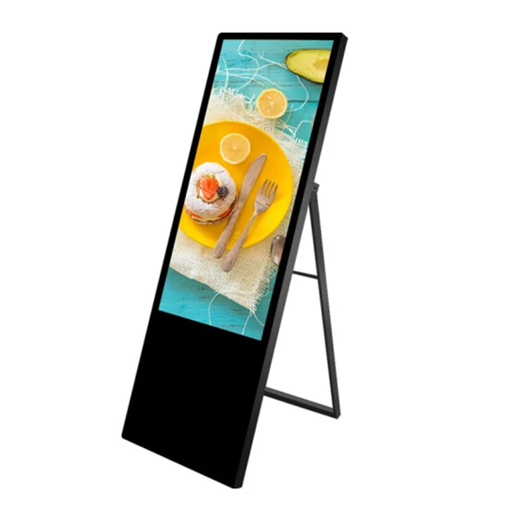 55 дюймов портативный digital signage Крытый видео рекламное табло с ЖК-дисплей экран для торговый центр Ресторан