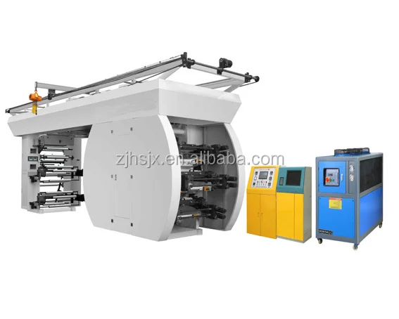 YTC-6800 high speed ci type flexo sachet film water bag printing machine